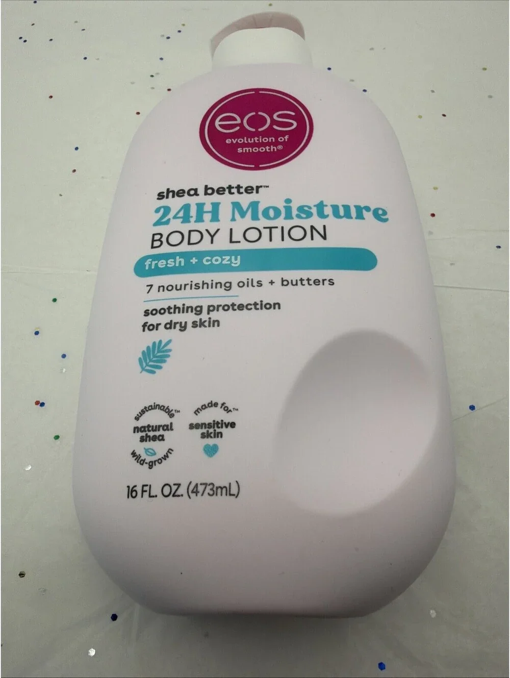 eos Shea Better Body Lotion Fresh & Cozy 16 oz 24H Moisture Shea Butter NEW